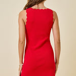 Sally Scallop Detail Knit Dress - MTT Collective
