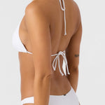 Saltwater Solids Rib Madrid Halter Bikini Top - MTT Collective