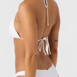 Saltwater Solids Rib Madrid Halter Bikini Top - MTT Collective