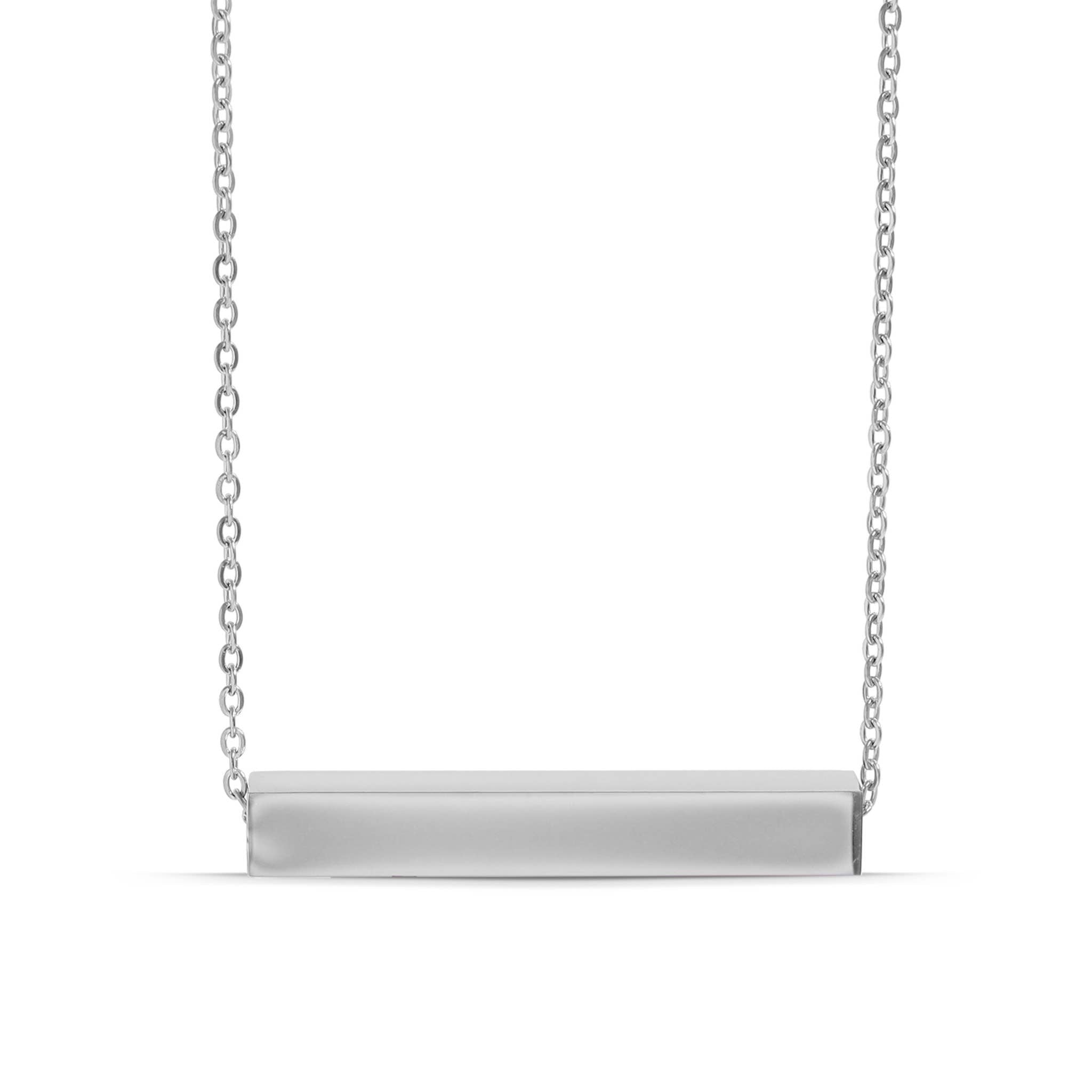 Sandra Square 4 Sided Horizontal Bar Necklace - MTT Collective