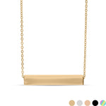 Sandra Square 4 Sided Horizontal Bar Necklace - MTT Collective