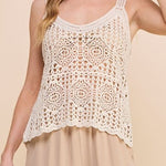 Saylor Crochet Knit Tank - MTT Collective