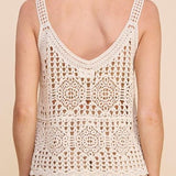 Saylor Crochet Knit Tank - MTT Collective
