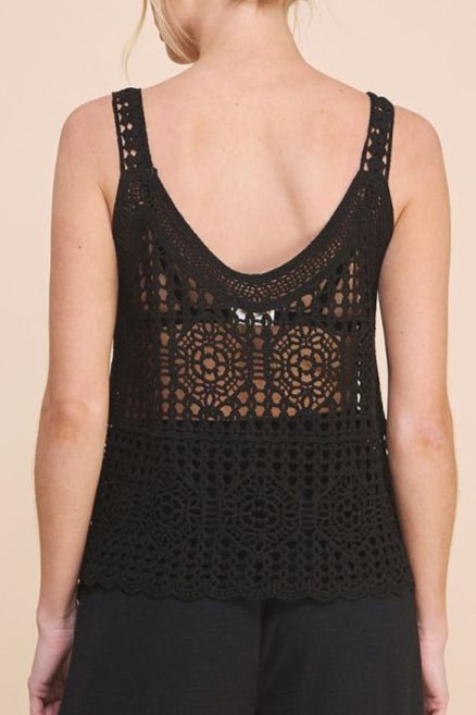 Saylor Crochet Knit Tank - MTT Collective