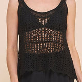Saylor Crochet Knit Tank - MTT Collective