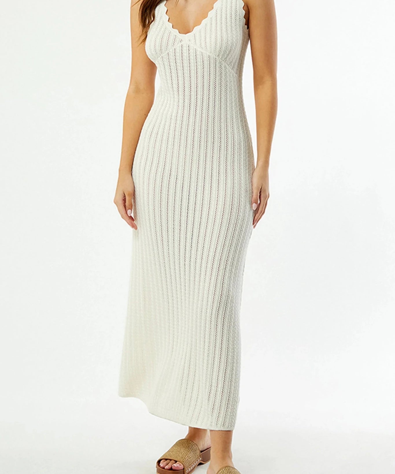 Scallop Knit Maxi Dress - MTT Collective