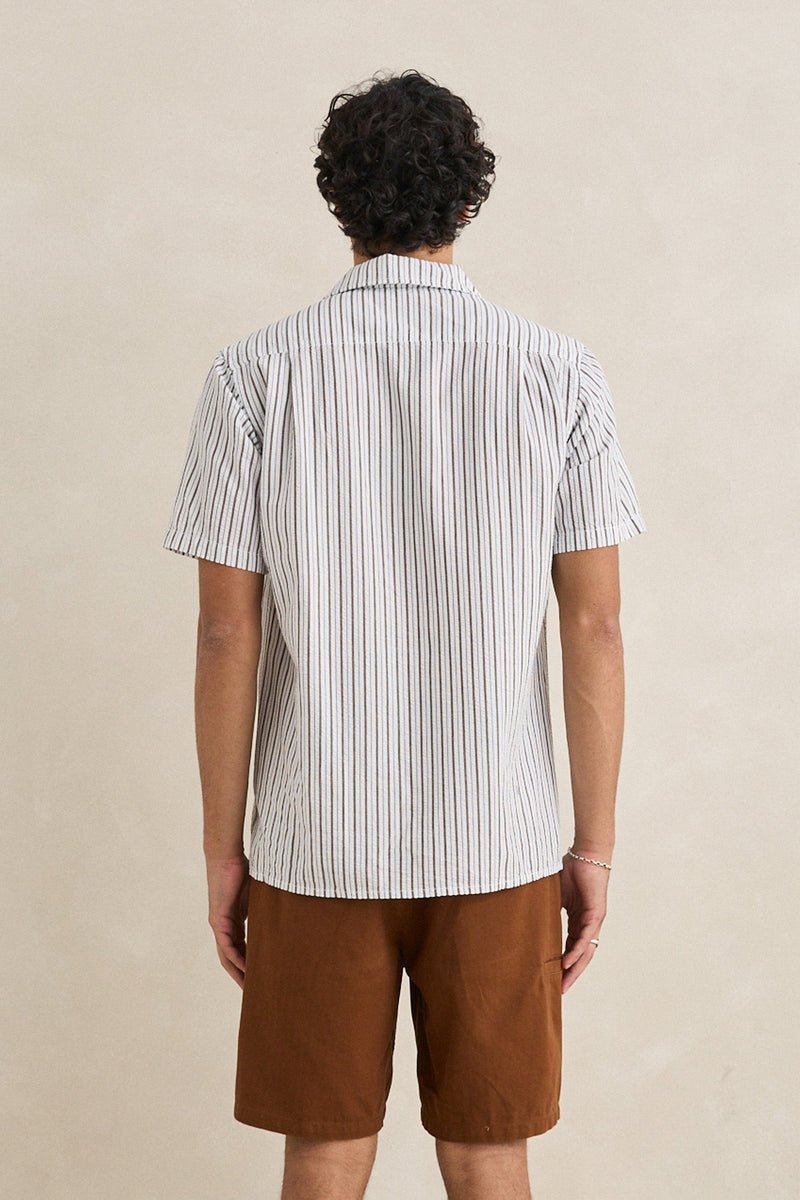Seersucker Stripe Short Sleeve Shirt - MTT Collective
