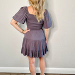 Seize The Day Puff Sleeve Mini Dress - MTT Collective