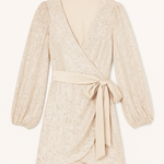 Serena Sequin Wrap Mini Dress - MTT Collective