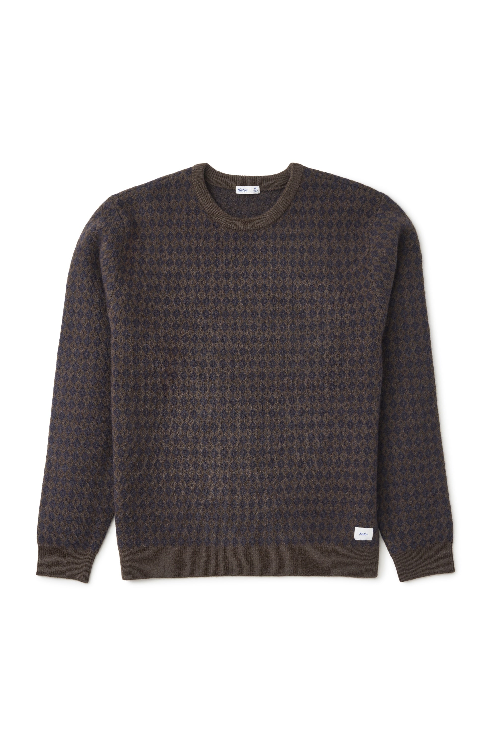Katin Check Sweater Gray Navy - front