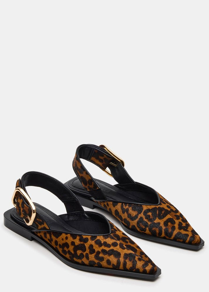 Shay Leopard Pointed - Toe Ballet Flat - MTT Collective