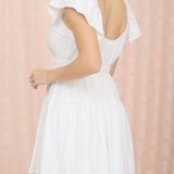 Shirred Flounce Sleeve Mini Dress - MTT Collective