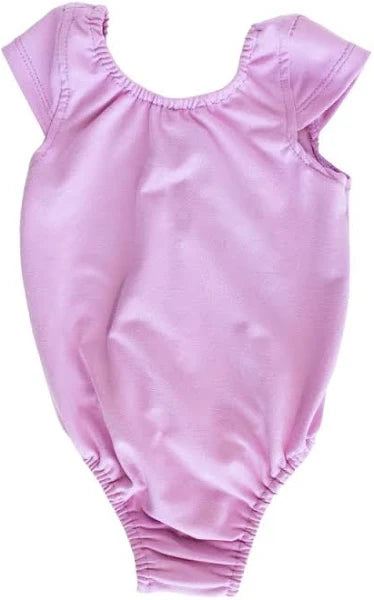 Girls Solid Maggie Cap Sleeve Leotard - MTT Collective