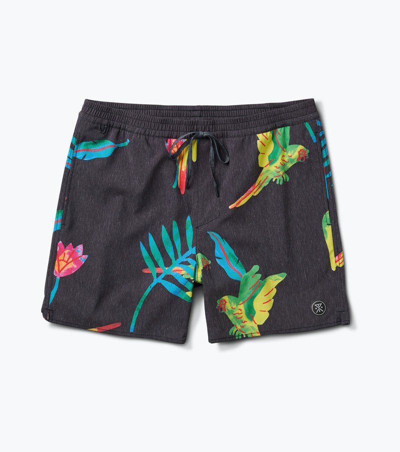 Shorey Macaw Black Boardshorts - MTT Collective