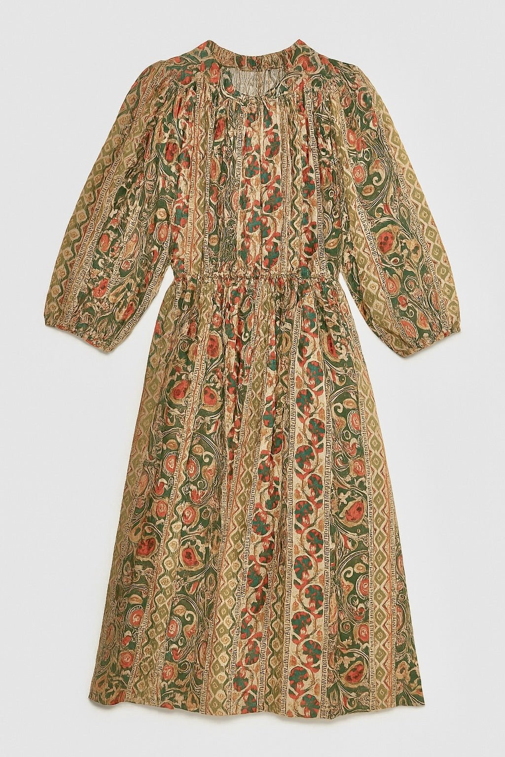 Sienna Boho Floral Midi Dress - MTT Collective