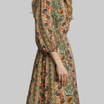 Sienna Boho Floral Midi Dress - MTT Collective