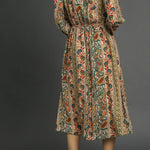 Sienna Boho Floral Midi Dress - MTT Collective