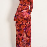 Sienna Off - Shoulder Mesh Long - Sleeve Midi Dress - MTT Collective