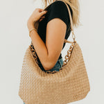 Sienna Slouchy Woven Shoulder Bag - MTT Collective