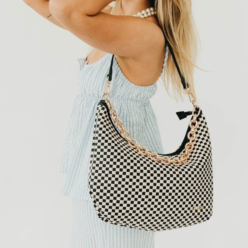 Sienna Slouchy Woven Shoulder Bag - MTT Collective