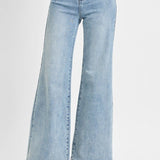 Sierra High - Rise Dart Waist Wide - Leg Jeans - MTT Collective