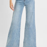 Sierra High - Rise Dart Waist Wide - Leg Jeans - MTT Collective