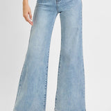 Sierra High - Rise Dart Waist Wide - Leg Jeans - MTT Collective