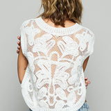 Skylar Sleeveless Solid Crochet Top - MTT Collective