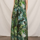 Sleeveless Cami Tropical Print Maxi Dress - MTT Collective