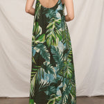Sleeveless Cami Tropical Print Maxi Dress - MTT Collective