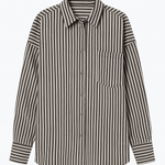 Sloane Striped Relaxed Cotton Button - Down - MTT Collective