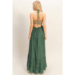 Smocked Halter Maxi Dress - MTT Collective