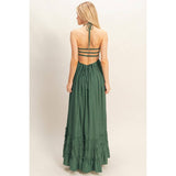 Smocked Halter Maxi Dress - MTT Collective