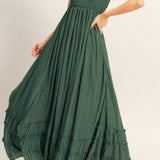 Smocked Halter Maxi Dress - MTT Collective