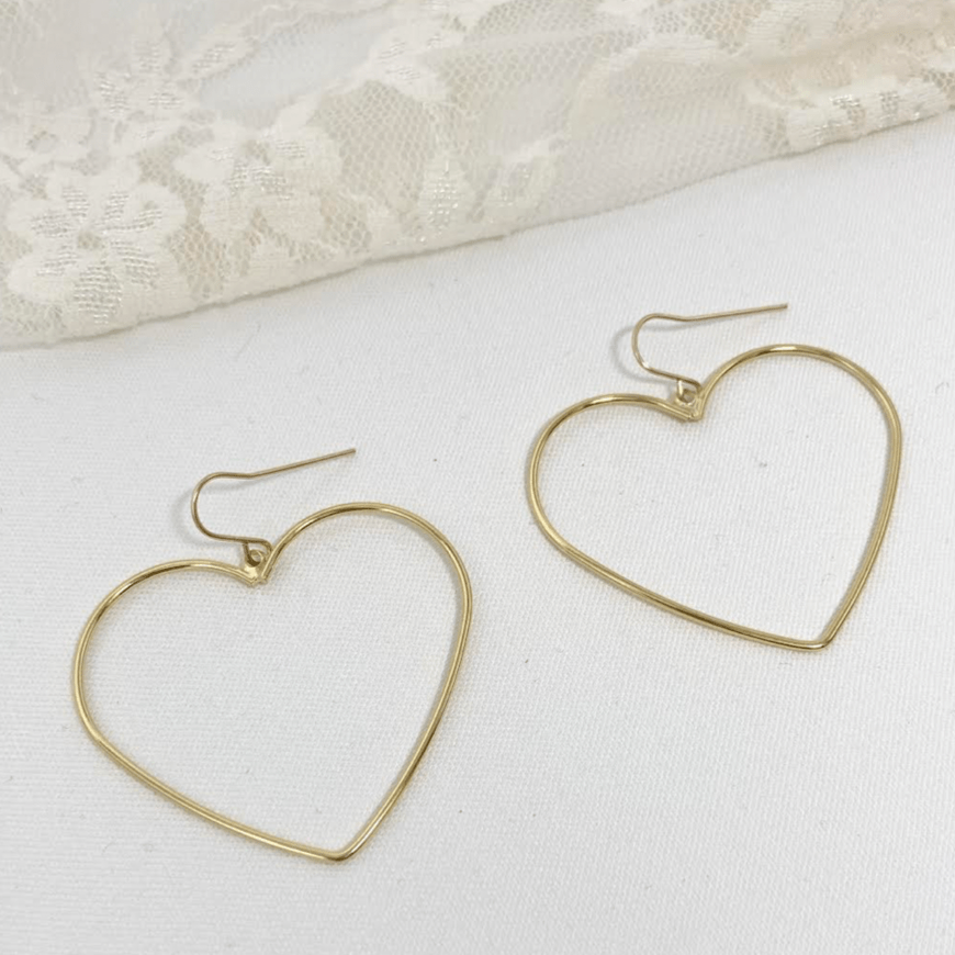Smooth Heart Earrings - MTT Collective
