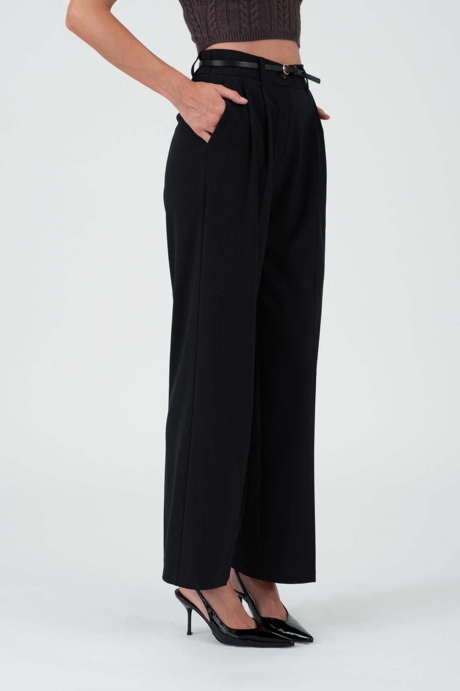 Sofia Pleated High - Waste Wide - Leg Dress Pant - MTT Collective