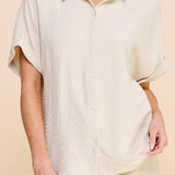 Soft and Airy Short Sleeve Dolman Shirt - MTT Collective