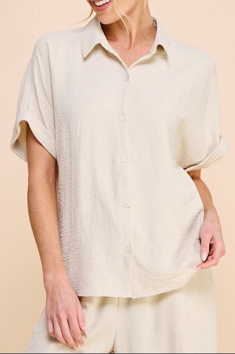 Soft and Airy Short Sleeve Dolman Shirt - MTT Collective
