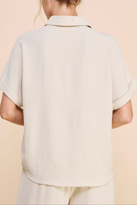 Soft and Airy Short Sleeve Dolman Shirt - MTT Collective