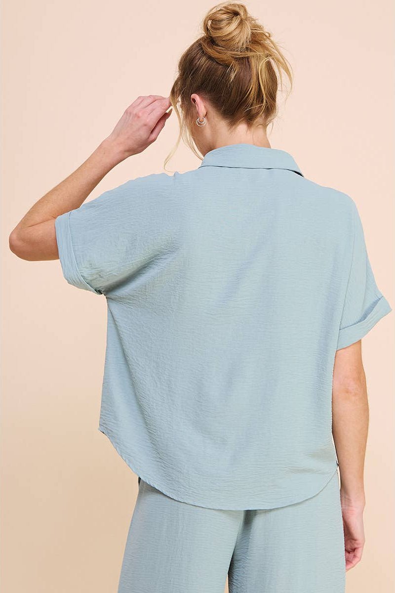 Soft and Airy Short Sleeve Dolman Shirt - MTT Collective
