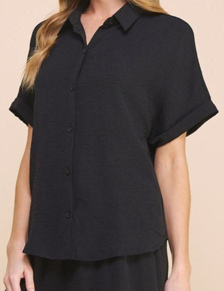 Soft and Airy Short Sleeve Dolman Shirt - MTT Collective
