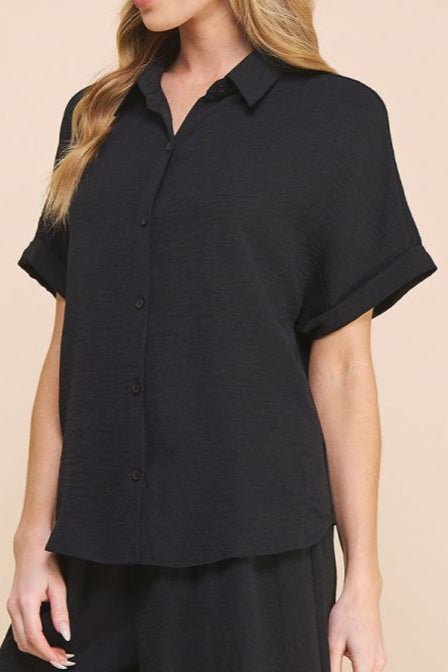 Soft and Airy Short Sleeve Dolman Shirt - MTT Collective