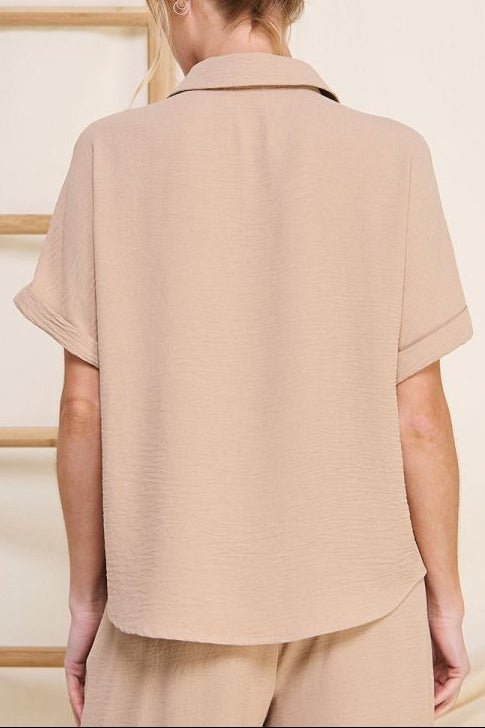Soft and Airy Short Sleeve Dolman Shirt - MTT Collective