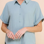 Soft and Airy Short Sleeve Dolman Shirt - MTT Collective