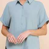 Soft and Airy Short Sleeve Dolman Shirt - MTT Collective