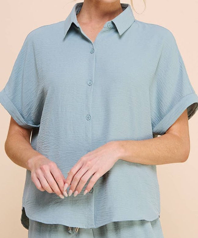 Soft and Airy Short Sleeve Dolman Shirt - MTT Collective