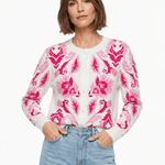 Soft Pink Floral Cardigan Sweater - MTT Collective
