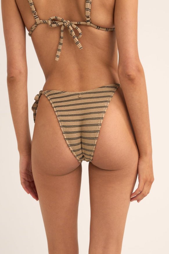Sol Stripe Tie Side High Cut Bottoms - MTT Collective