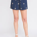 Sonia Drapey Embroidered Shorts - MTT Collective