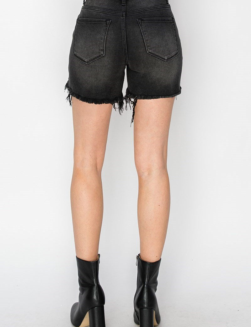 Spencer High Rise Side Step Shorts - MTT Collective